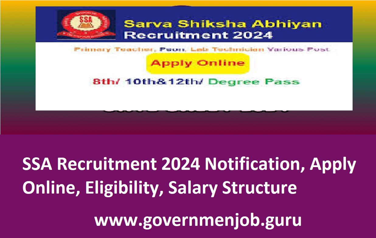 SSA Recruitment 2024 Notification, Apply Online, Eligibility, Salary Structure
