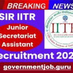 CSIR IITR JSA Recruitment 2025